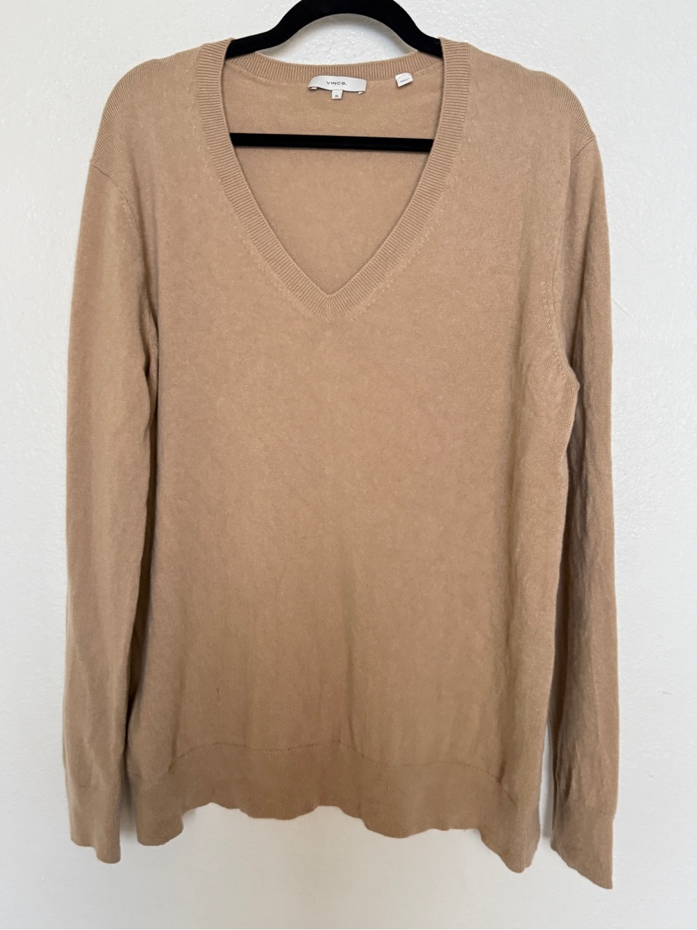 Vince Cashmere Weekend V-Neck 100% Cashmere Sweater XL